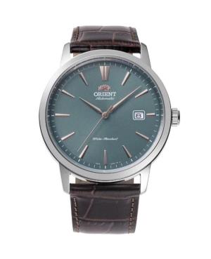 Men Klasické Japan Automatic Analog Watch ORIENT RA-AC0F13E30B Zelená Dial 42mm