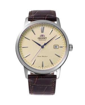 Vyriškas Klasikinis Japoniškas Kvarcinis - elektroninis, Solar Rodyklinis Watch ORIENT RA-AC0F16S30B Smėlio spalvos Dial 42mm