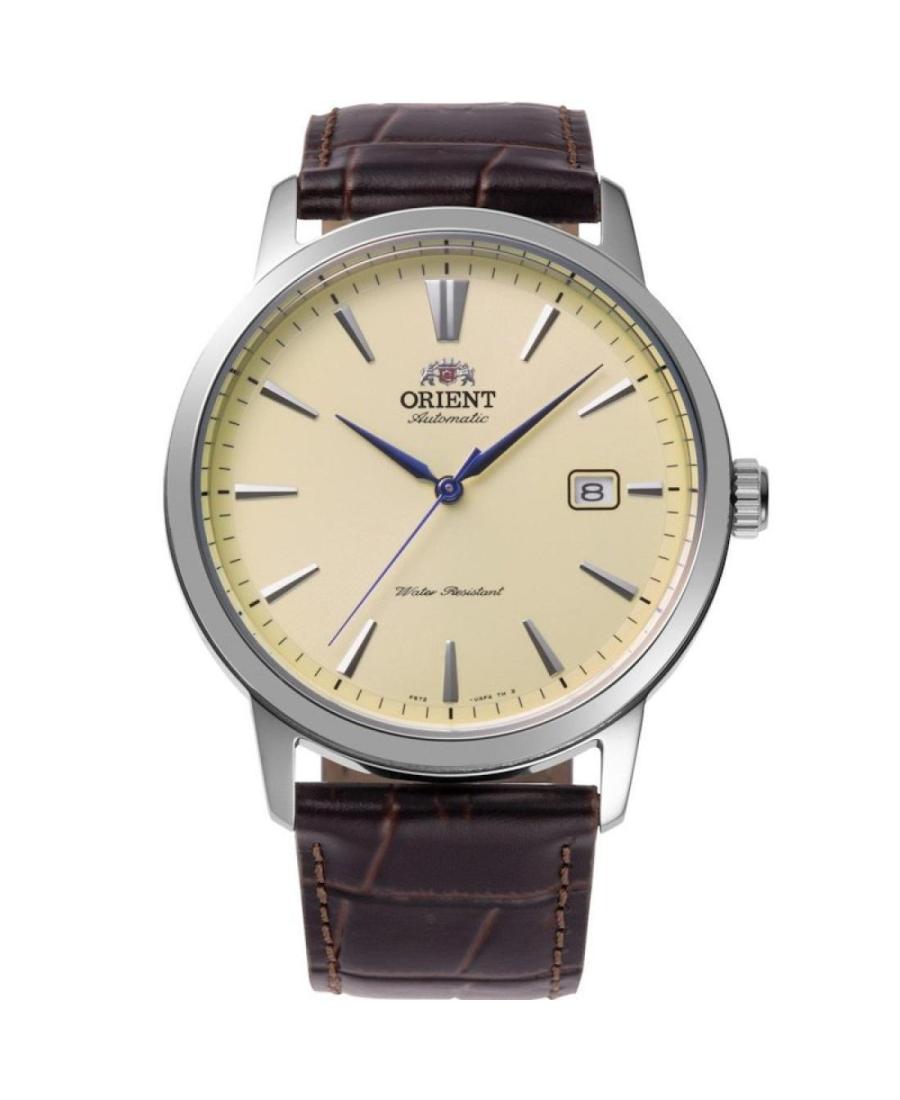 Men Classic Japan Automatic Analog Watch ORIENT RA-AC0F16S30B Sand Dial 42mm