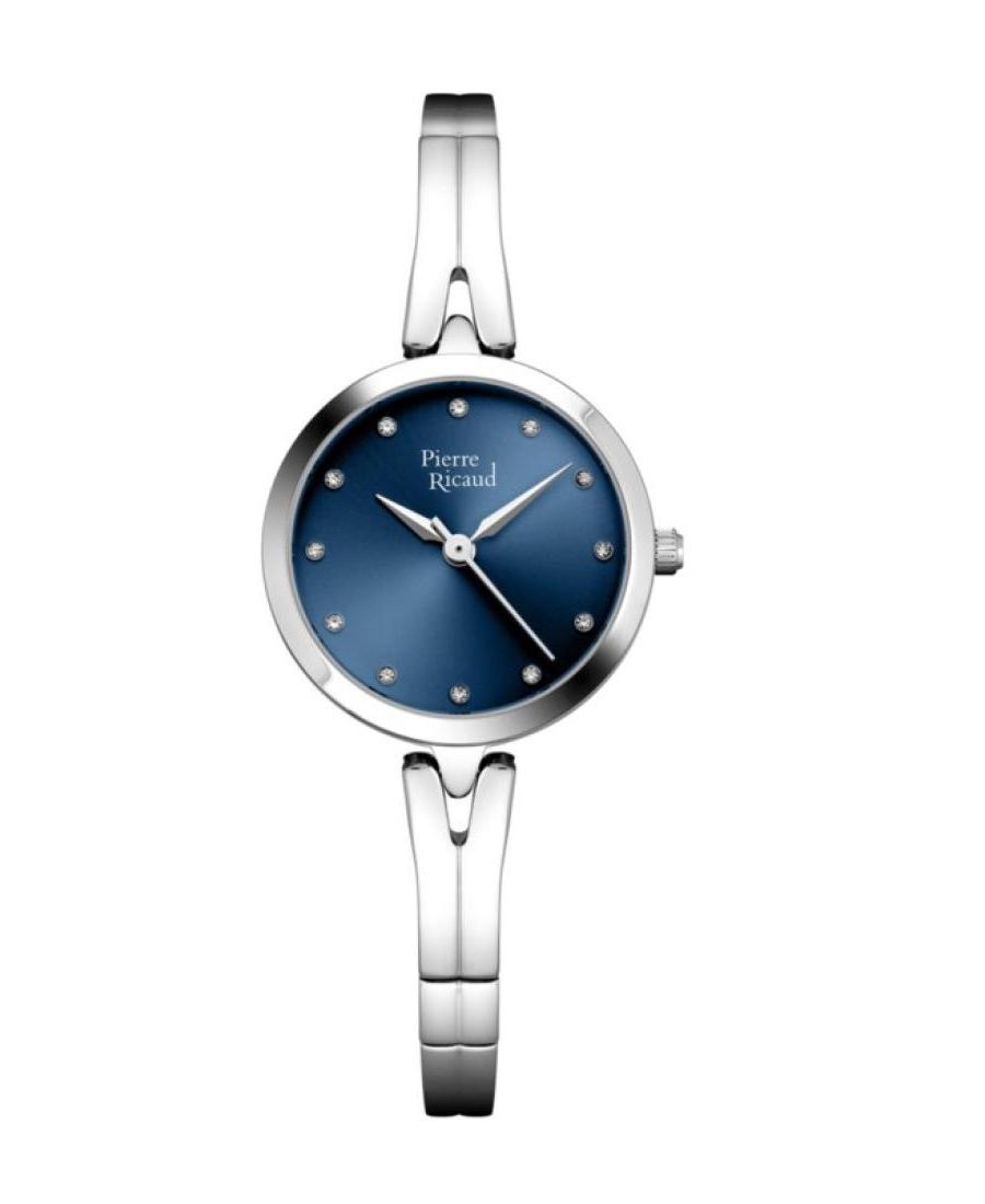 Kobiety Classic Analog kwarcowy Zegarek PIERRE RICAUD Niebieska Wybierz 27mm P21084.5145Q