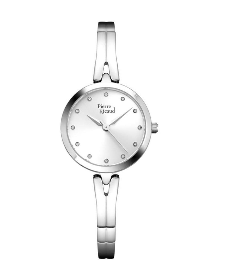 Moteriškas Classic Analog Kvarcinis Watch PIERRE RICAUD Sidabras Dial 27mm P21084.5143Q