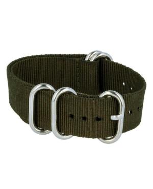 Watch Strap Diloy 409.27.20 Textile Brown 20 mm image 2