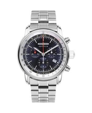 Men Classic Quartz Analog Watch Chronograph ZEPPELIN 8888MB-3 Blue Dial 42mm