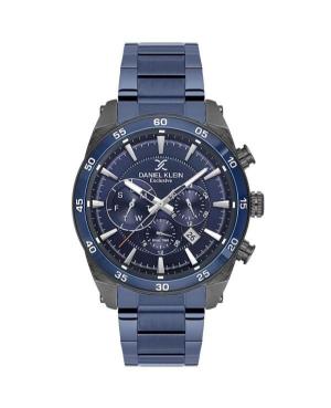 Men Classic Quartz Analog Watch DANIEL KLEIN DK.1.14263-5 Blue Dial 45mm