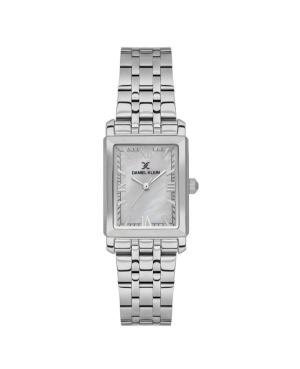 Women Klassisch Fashion Quartz Analog Watch DANIEL KLEIN DK.1.14159-1 Silver Dial 22mm