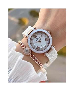 Женские Fashion Классические Кварцевые Аналоговый Часы DANIEL KLEIN DK.1.14282-1 Белый Циферблат изображение 1