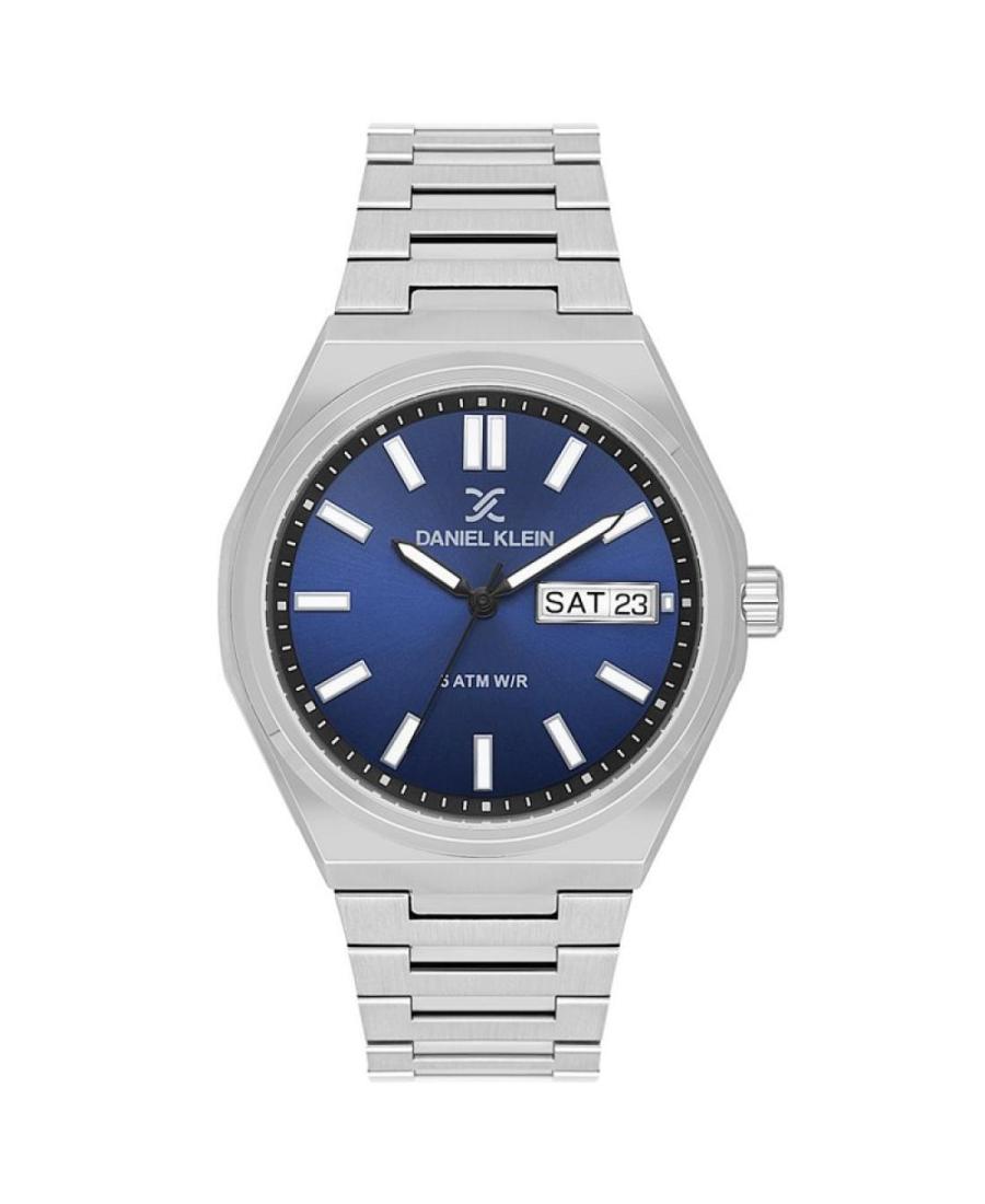 Men Classic Quartz Analog Watch DANIEL KLEIN DK.1.14150-3 Blue Dial 43mm
