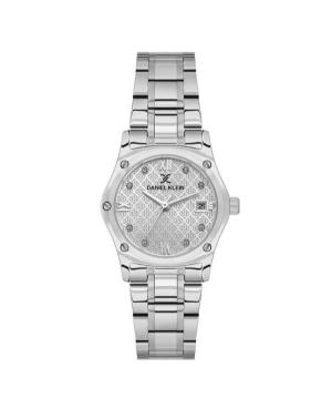 Women Klasické Quartz Analog Watch DANIEL KLEIN DK.1.14271-1 Silver Dial 29mm