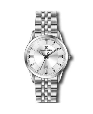 Men Classic Quartz Analog Watch DANIEL KLEIN DK.1.14265-1 Silver Dial 42mm