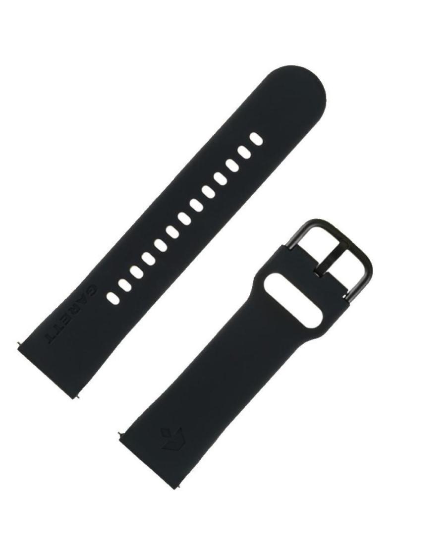 GARETT Black Silicone Stap 22mm Чёрный 22 мм