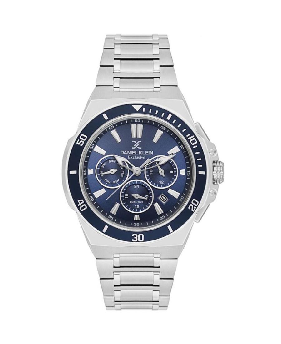 Men Fashion Quartz Analog Watch DANIEL KLEIN DK.1.14226-2 Blue Dial 42mm