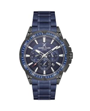Men Fashion Quartz Analog Watch DANIEL KLEIN DK.1.14254-5 Blau Dial 45mm