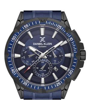 Men Fashion Quartz Analog Watch DANIEL KLEIN DK.1.14254-5 Blue Dial 45mm image 1
