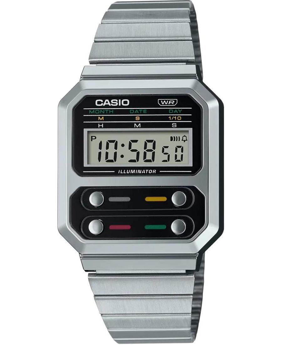 Men Fashion Japan Quartz Digital Watch CASIO A100WE-1AEF