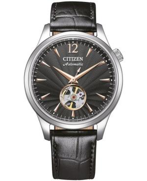 Men Classic Japan Automatic Analog Watch Skeleton CITIZEN NH9131-14E Black Dial 40mm