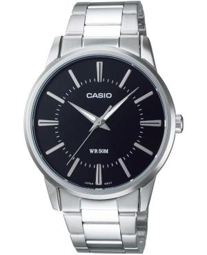 Men Classic Japan Quartz Watch CASIO MTP-1303PD-1AVEG Black Dial 40mm