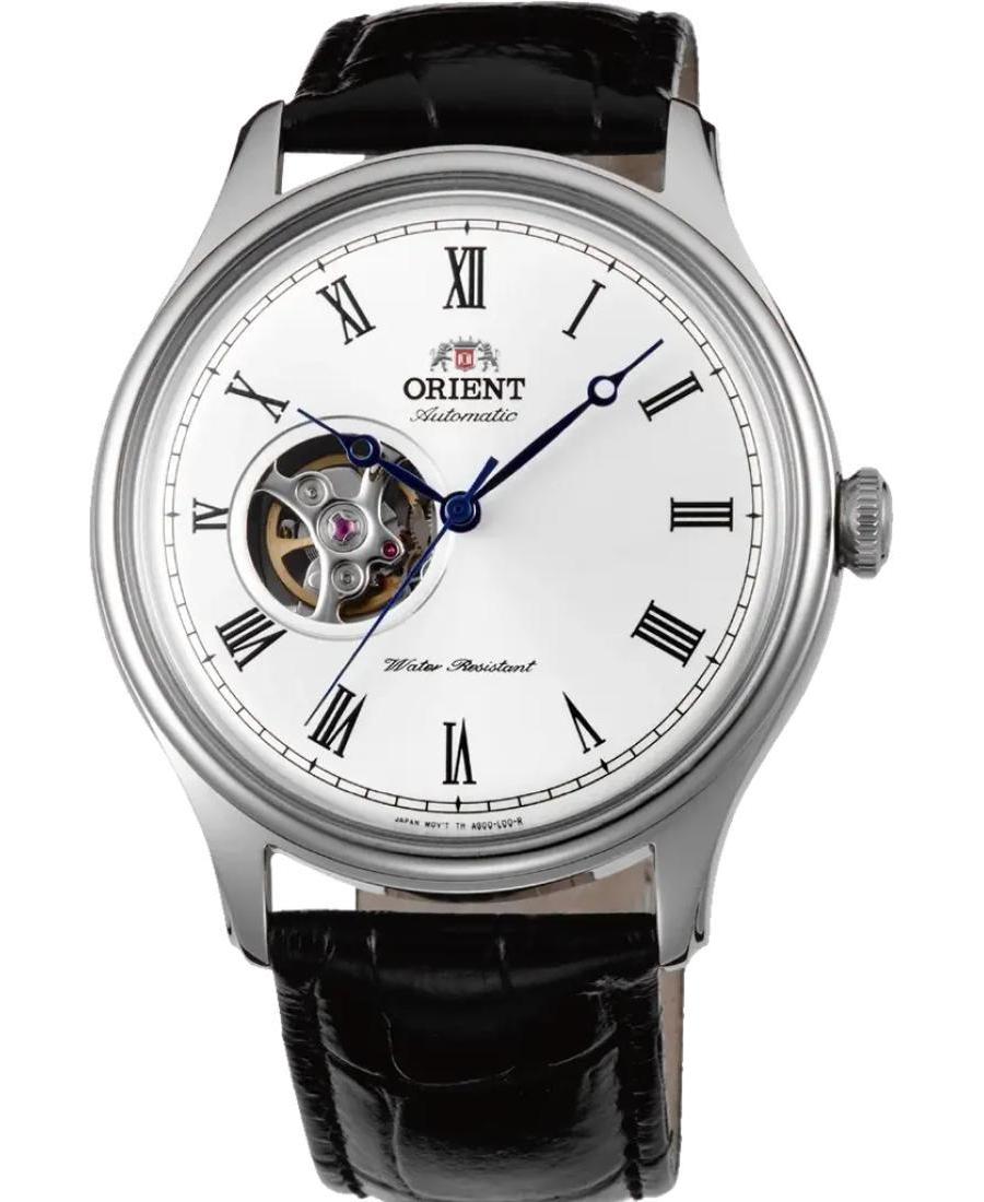 Men Fashion Japan Automatic Analog Watch Skeleton ORIENT FAG00003W0 Bílá Dial 43mm