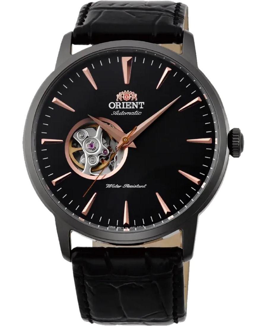 Men Japan Automatic Analog Watch Skeleton ORIENT FAG02001B0 Černá Dial 41mm