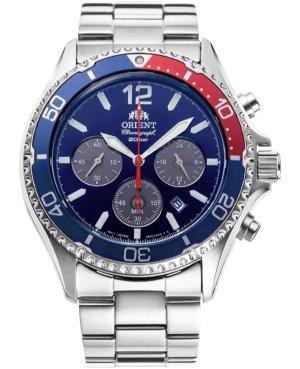 Mężczyźni klasyczny sportowy Diver Japonia bateria słoneczna analogowe Zegarek Chronograf ORIENT RA-TX0201L10B Wielokolorowy Wyb