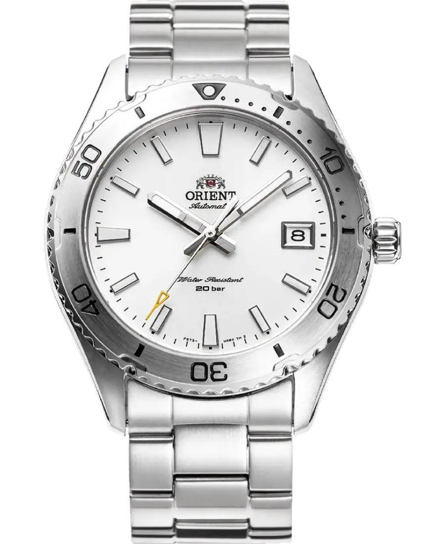 Vyriškas Japoniškas Rodyklinis Watch ORIENT RA-AC0Q03S10B Balta Dial