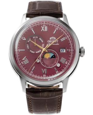 Mężczyźni klasyczny Japonia automatyczny analogowe Zegarek ORIENT RA-AK0807R30B Burgundia Wybierz 41.5mm