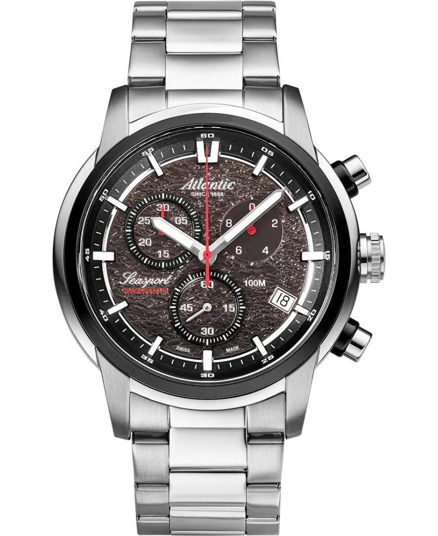 Men Fashion Swiss Quartz Analog Watch ATLANTIC 87466.42.41