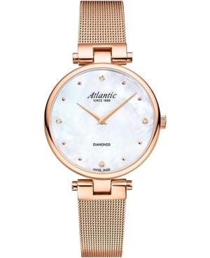Women Fashion Swiss Quartz Analog Watch ATLANTIC 29044.44.07RMB