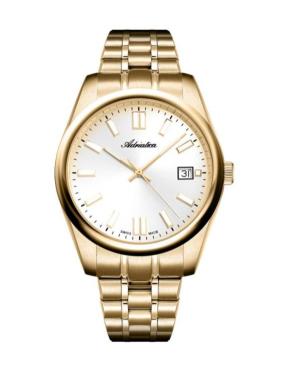 Mężczyźni Classic Analog Szwajcar kwarcowy Zegarek ADRIATICA Srebrna Wybierz 40mm A1298.1113Q