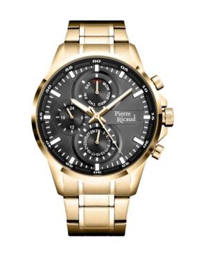 Mężczyźni Classic Analog kwarcowy Zegarek PIERRE RICAUD Czarny Wybierz 43mm P97034.1116QF