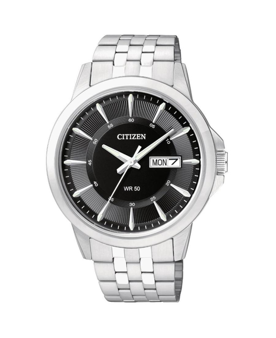 Men Japan Quartz Analog Watch CITIZEN BF2011-51EC Black Dial 41mm