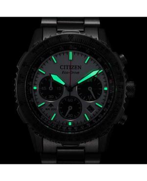 Men Sports Diver Japan Eco-Drive Analog Watch Chronograph CITIZEN CA4660-61A Silver Dial 40mm image 5