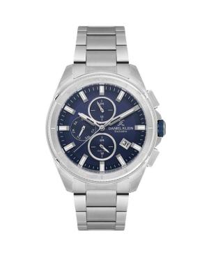 Men Klassisch Quartz Analog Watch DANIEL KLEIN DK.1.14224-2 Blau Dial 44mm