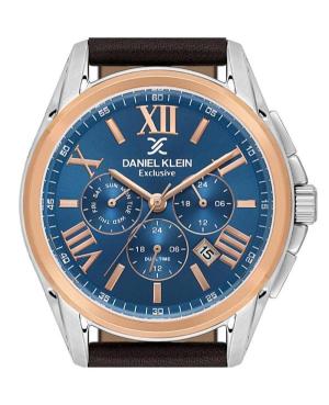 Vyriškas Klasikinis Kvarcinis Rodyklinis Watch DANIEL KLEIN DK.1.14223-5 Mėlyna Dial 44mm image 2