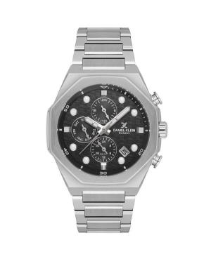 Men Klasické Quartz Analog Watch DANIEL KLEIN DK.1.14217-1 Černá Dial 43.5mm