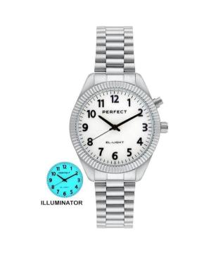 Moteriškas Klasikinis Kvarcinis Rodyklinis Watch PERFECT EL003S-01-IPS Balta Dial 36mm