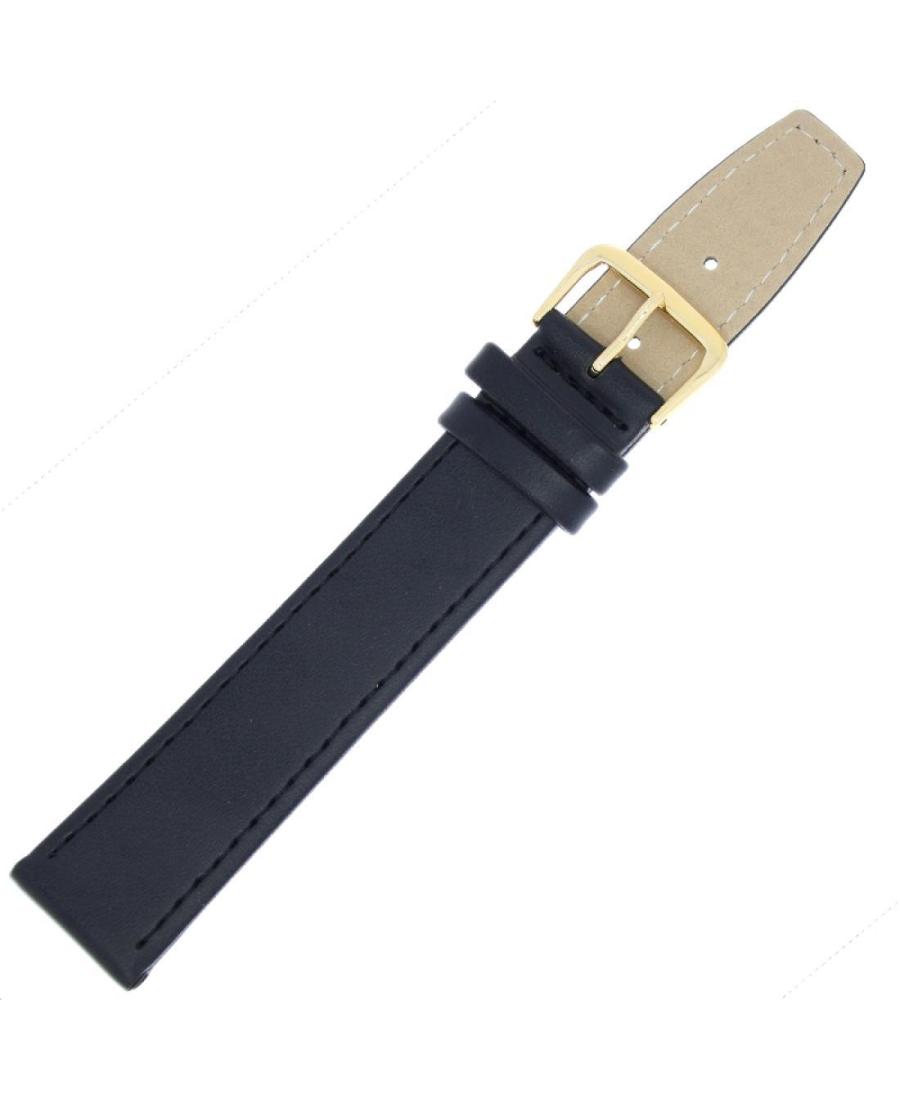 Watch Strap Jordan Kerr JK.SKN.XXL.01.20.Y Skóra czarny Skórzany Czarny 20 mm