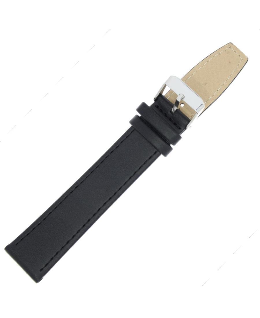 Watch Strap Jordan Kerr JK.SKN.XXL.01.20.W Skóra czarny Skórzany Czarny 20 mm