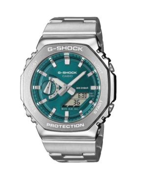 Men Functional Sports Diver Japan Quartz Digital Watch Timer CASIO GM-2110D-3A1ER G-Shock Green Dial