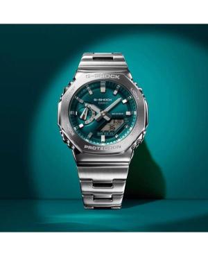 Men Sports Functional Diver Japan Quartz Analog Watch Timer CASIO GM-2110D-3A1ER G-Shock Green Dial image 4