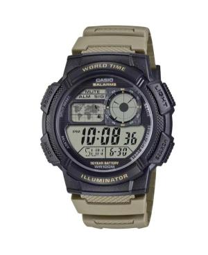 Vyriškas Sportinis Japoniškas Kvarcinis Digital Watch Alarm CASIO AE-1000W-5AVEF Silver color Dial 46mm