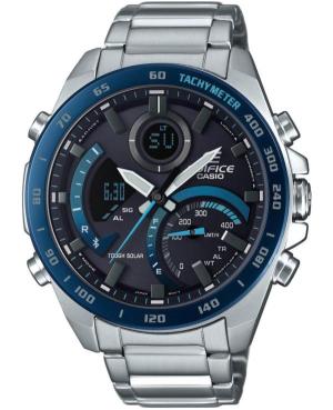 Мужские Классические Спортивные Японские Eco-Drive Цифровой Часы Timer CASIO ECB-900DB-1BER Черный Циферблат 48mm