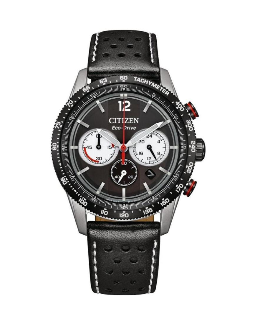 Men Sports Classic Japan Quartz Analog Watch Chronograph CITIZEN CA4717-06E Silver Dial