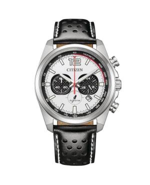 Mężczyźni sportowy Japonia kwarcowy analogowe Zegarek Chronograf CITIZEN CA4640-09A Czarny Wybierz 41mm
