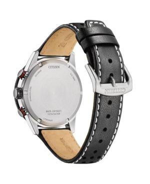 Men Sports Klasické Japan Quartz Analog Watch Chronograph CITIZEN CA4717-06E Černá Dial image 4