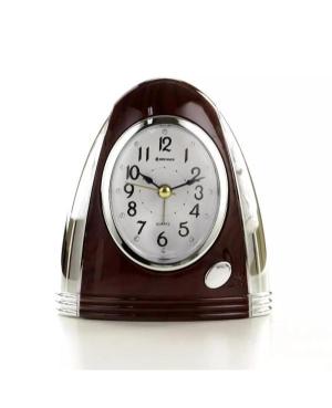 PERFECT Brenner-EZ Alarm clock Steel color Plastic Imitation wood