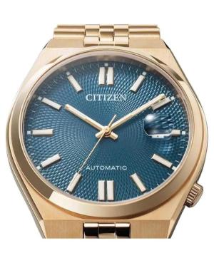 Vyriškas Klasikinis Japoniškas Kvarcinis - elektroninis, Solar Rodyklinis Watch CITIZEN NK0023-57L Mėlyna Dial 40mm image 9