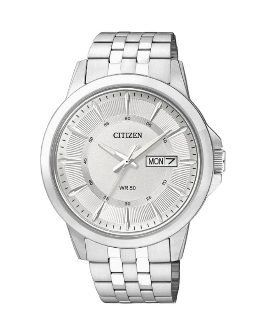 Mężczyźni klasyczny Japonia kwarcowy analogowe Zegarek CITIZEN BF2011-51A Srebrna Wybierz 41mm