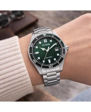 Moteriškas Klasikinis Sportinis Japoniškas Elektroninis, Solar Rodyklinis Watch CITIZEN AW1828-80X Žalia Dial 37mm image 7