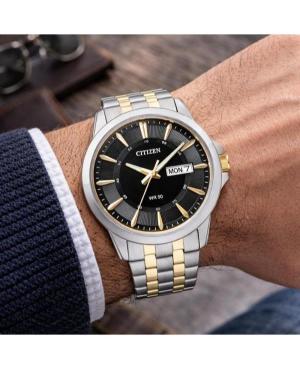 Men Japan Quartz Analog Watch CITIZEN BF2018-52EC Černá Dial 41mm image 6