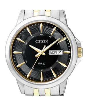 Vyriškas Japoniškas Kvarcinis Rodyklinis Watch CITIZEN BF2018-52EC Juodas Dial 41mm image 7
